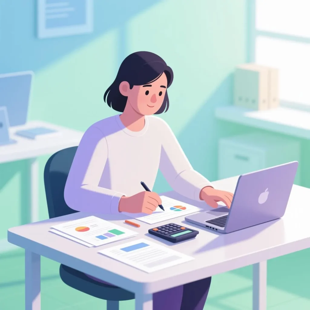 personne qui fait son budget en période d'inflation