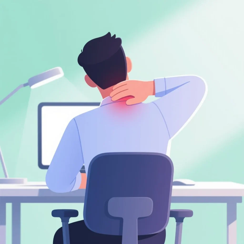 Employé qui vit de la douleur chronique